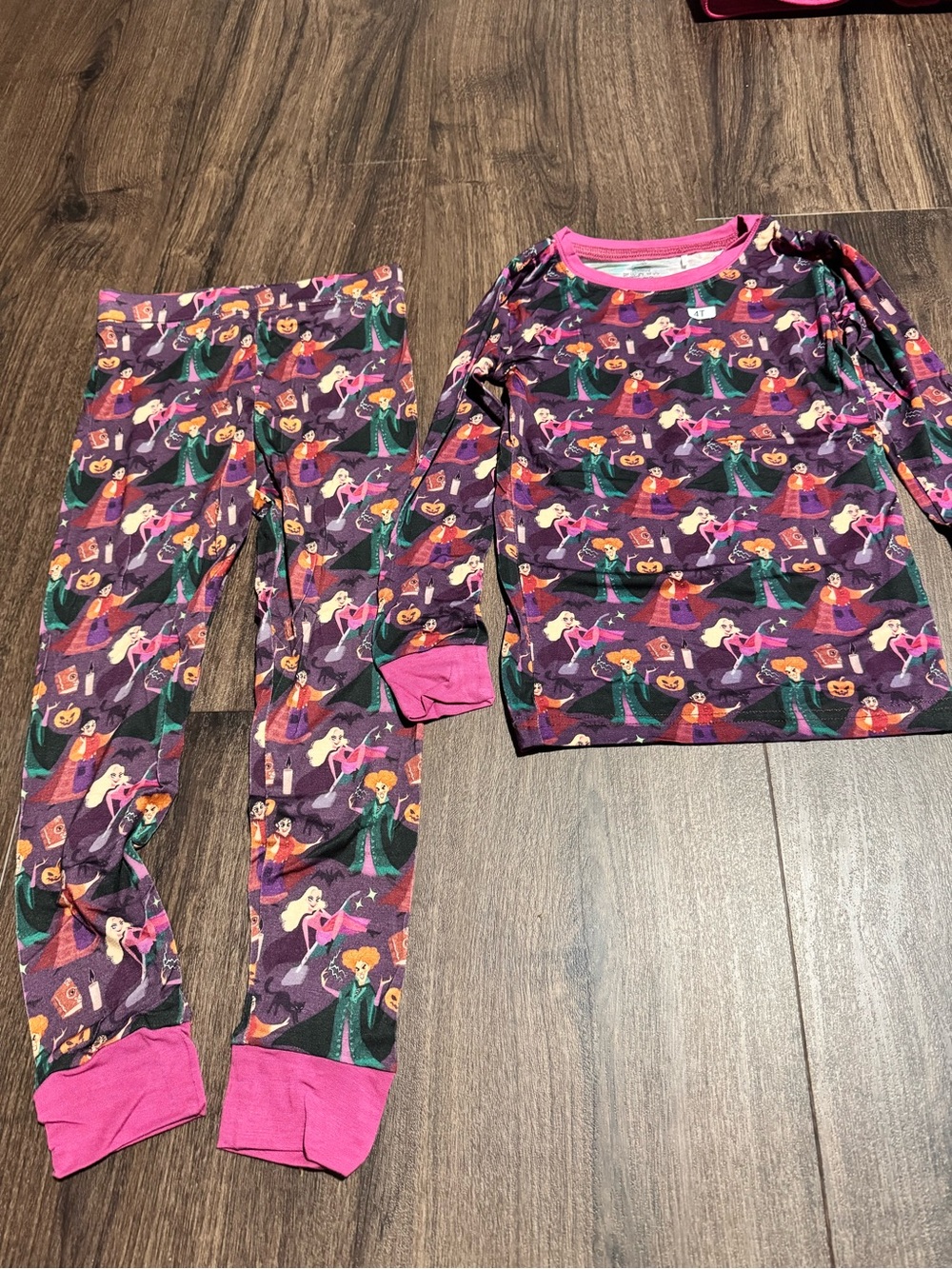 Girls New Bamboo Hocus Pocus pajama set size 4T